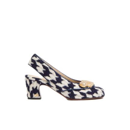 Adamantine Slingback Pumps In Tweed 60Mm