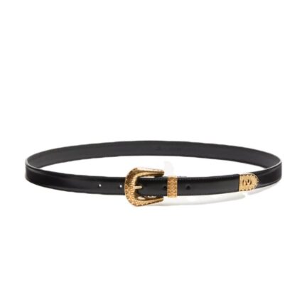 Vlogo Signature Brushed Calfskin Belt 20 Mm