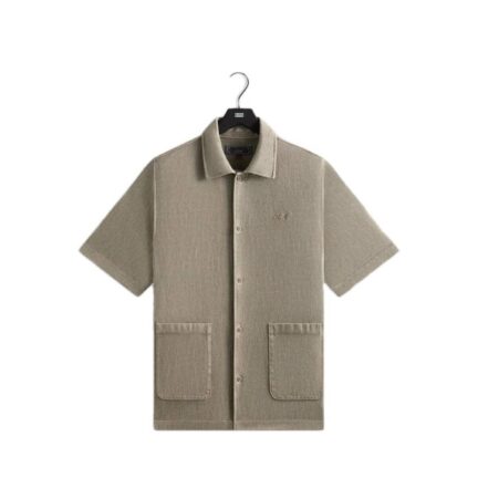 Kith Soft Woven Short Sleeve Boxy Collared Overshirt