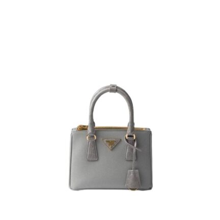 Prada Galleria Saffiano leather and crocodile mini-bag