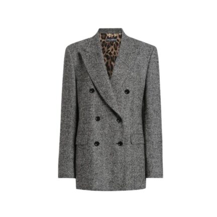 Double-breasted chevron jacket