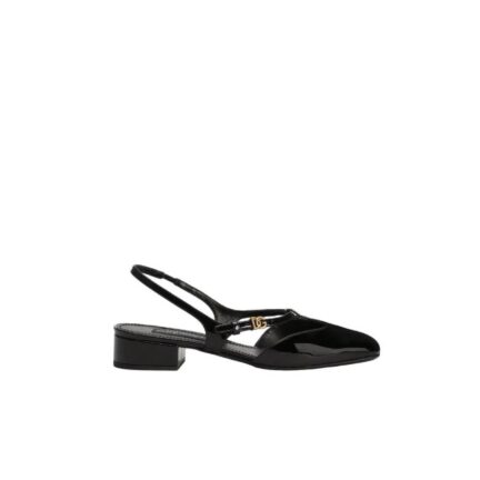 Patent leather slingback