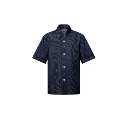 Short-Sleeved Denim Shirt