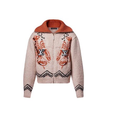 Zippered Knitted Blouson