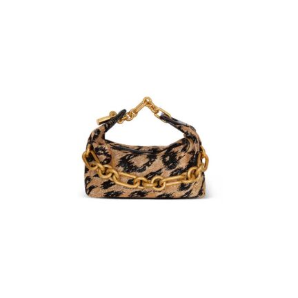 Sync Mini leopard pattern embroidered bag