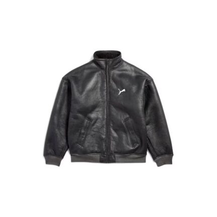 Balenciaga I Puma Leather Jacket in Anthracite