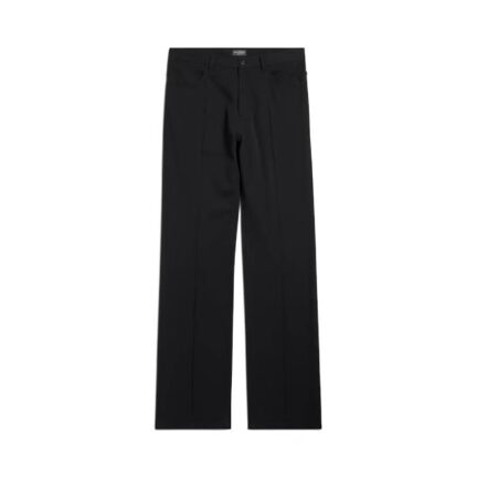 Men's Straight Fit Tailored Pants in Black