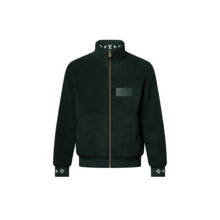 Leather Patch Fleece Blouson