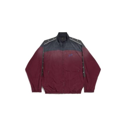 Balenciaga I Puma Tracksuit Jacket in Burgundy