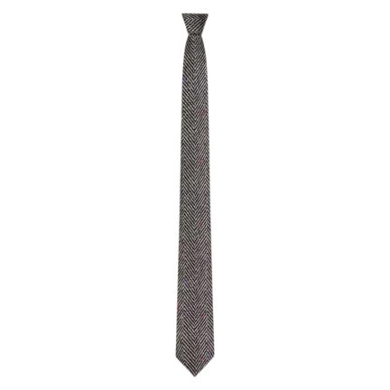 Herringbone tie in silk
