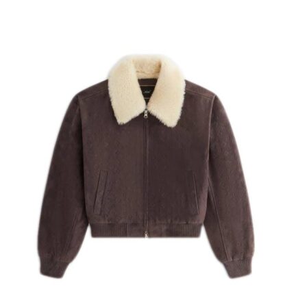 Kith Women Dalton Debossed Suede Bomber