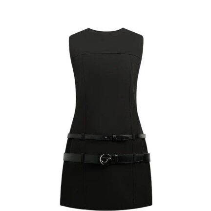Multi Belt Tailored Dress