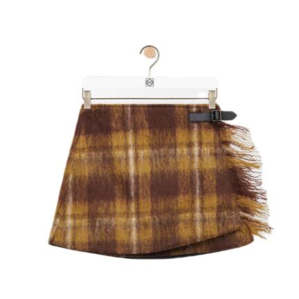 Skirt in mohair and wool blend