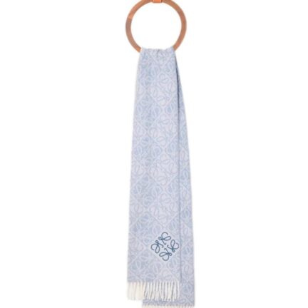 Anagram scarf in wool and cashmere