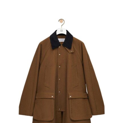 Trapeze jacket in cotton