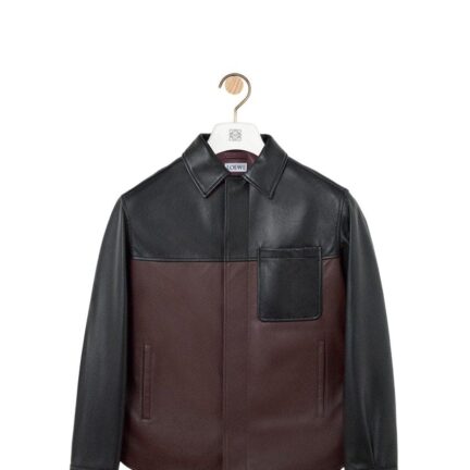 Overshirt in nappa lambskin