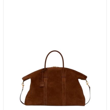 GIANT BOWLING bag in suede