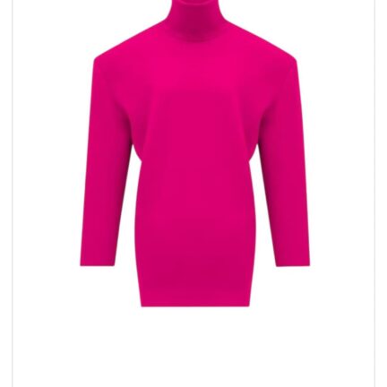 boxy dress in double-face knit