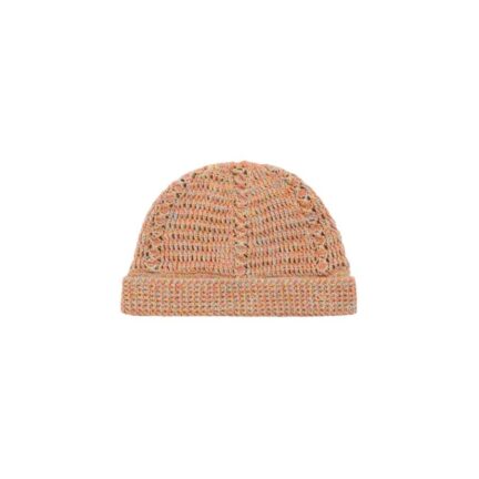 Vlogo Signature Knitted Beanie In Linen And Cotton