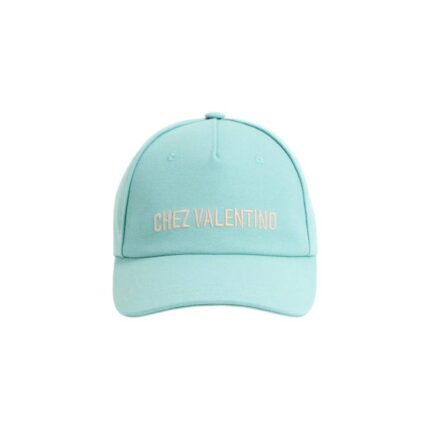 Chez Valentino Cotton Baseball Cap With Embroidery