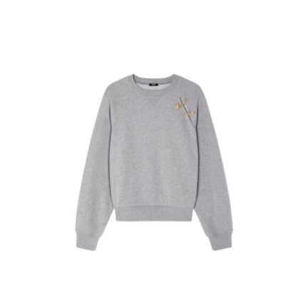 Cashmere-Blend Safety Pin Sweatshirt