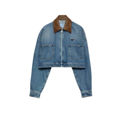Cropped denim jacket