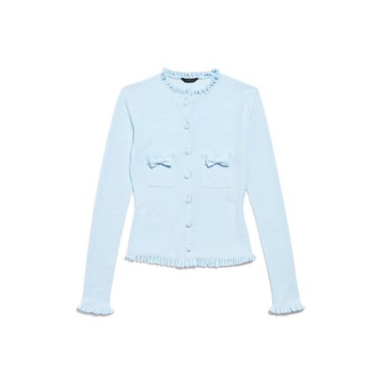 Women's Fitted Cardigan in Light Blue