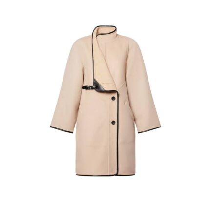 Double Face Long Clip Front Coat
