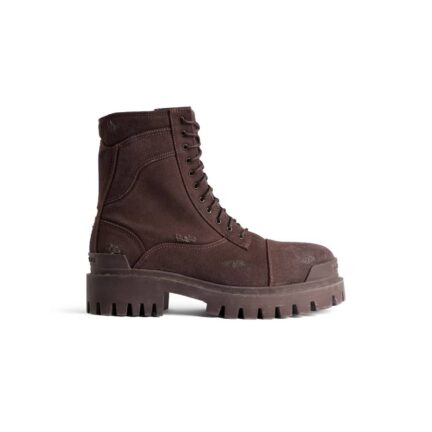 Men's Combat Strike Boot in Dark Brown