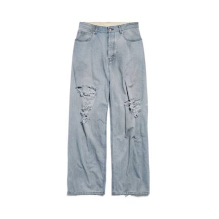 Women's Baggy Pants in Light Blue