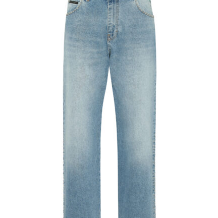 Denim Beach Boy Fit Trousers Studs