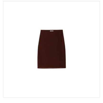 Silk mid-length skirts