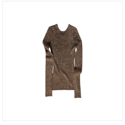 Lamé crew-neck sweater