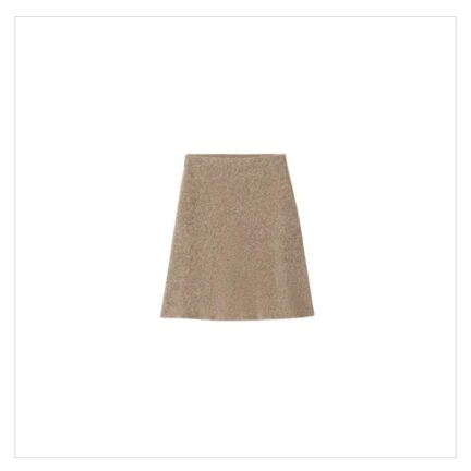 Wool knit skirt