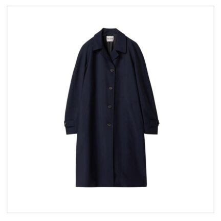Single-breasted kid mohair coat