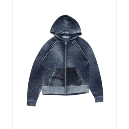Hooded zipper sweater