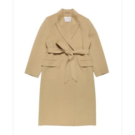 Double-breasted cashmere coat