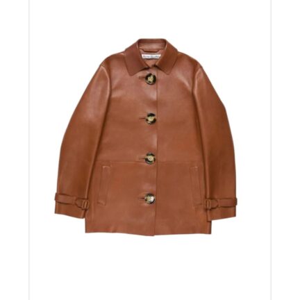 Leather coat