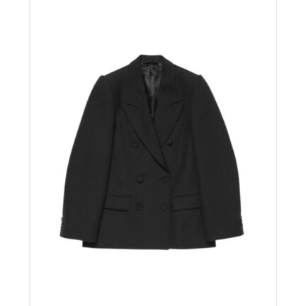 Double-breasted wool suit