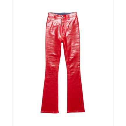 Fitted latex trousers