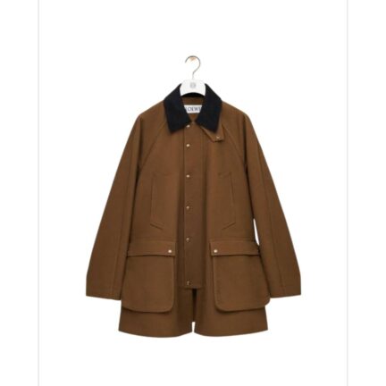 Trapeze jacket in cotton
