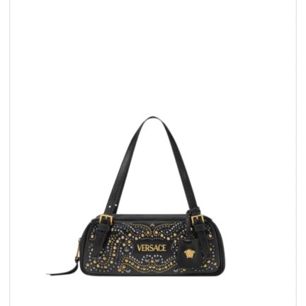 Studded Versace Tag Bowling Bag