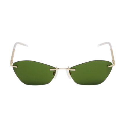 T-Bar Slim Sunglasses in Gold/Green