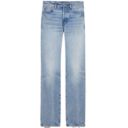 Nico Low-Rise Jeans in Sicily Blue Denim
