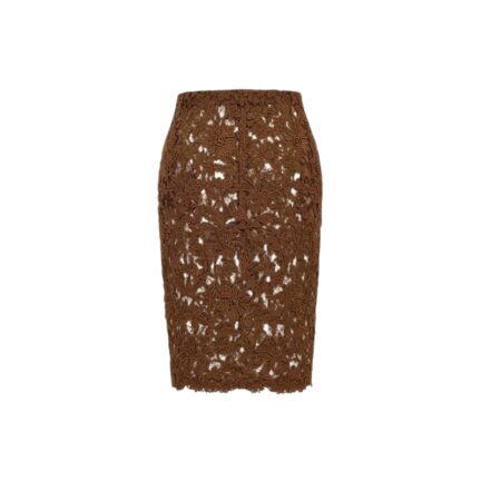 pencil skirt in guipure lace