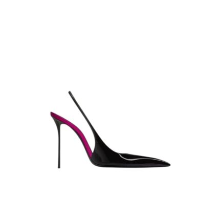 AMALIA slingback pumps in patent leather