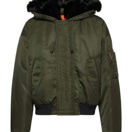 Aviator Hooded Puffer Bomber