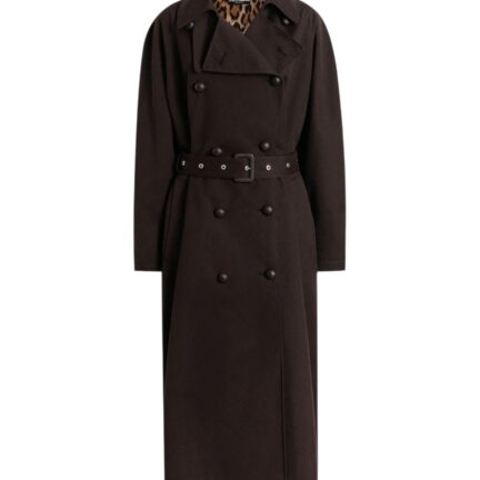 Trench coat in technical gabardine