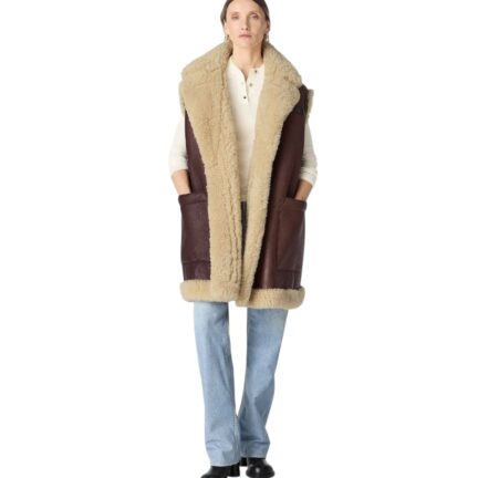 Leather And Shearling Gilet
