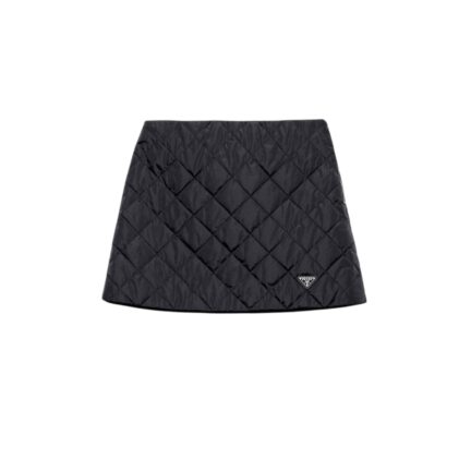 Lightweight, quilted Re-Nylon miniskirt